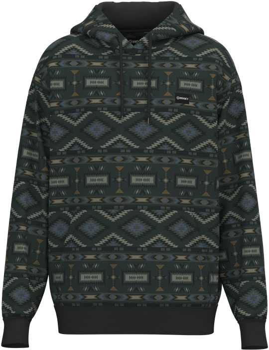 Hooey Men's Phantom Black Aztec Legendary Hoodie