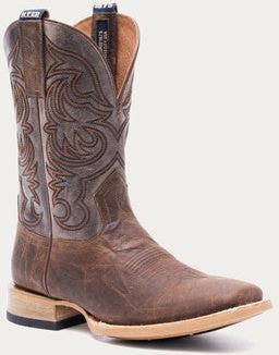 Hyer Men's Tan and Grey Bucklin Western Boot
