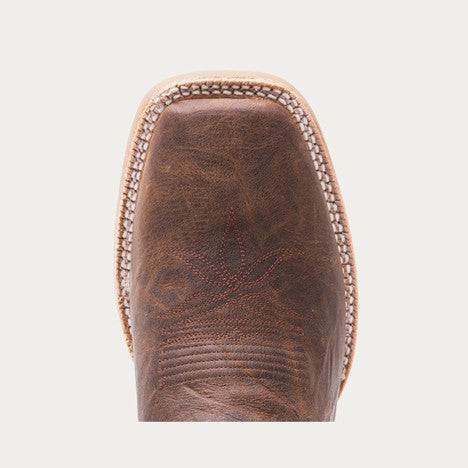 Hyer Men's Tan and Grey Bucklin Western Boot