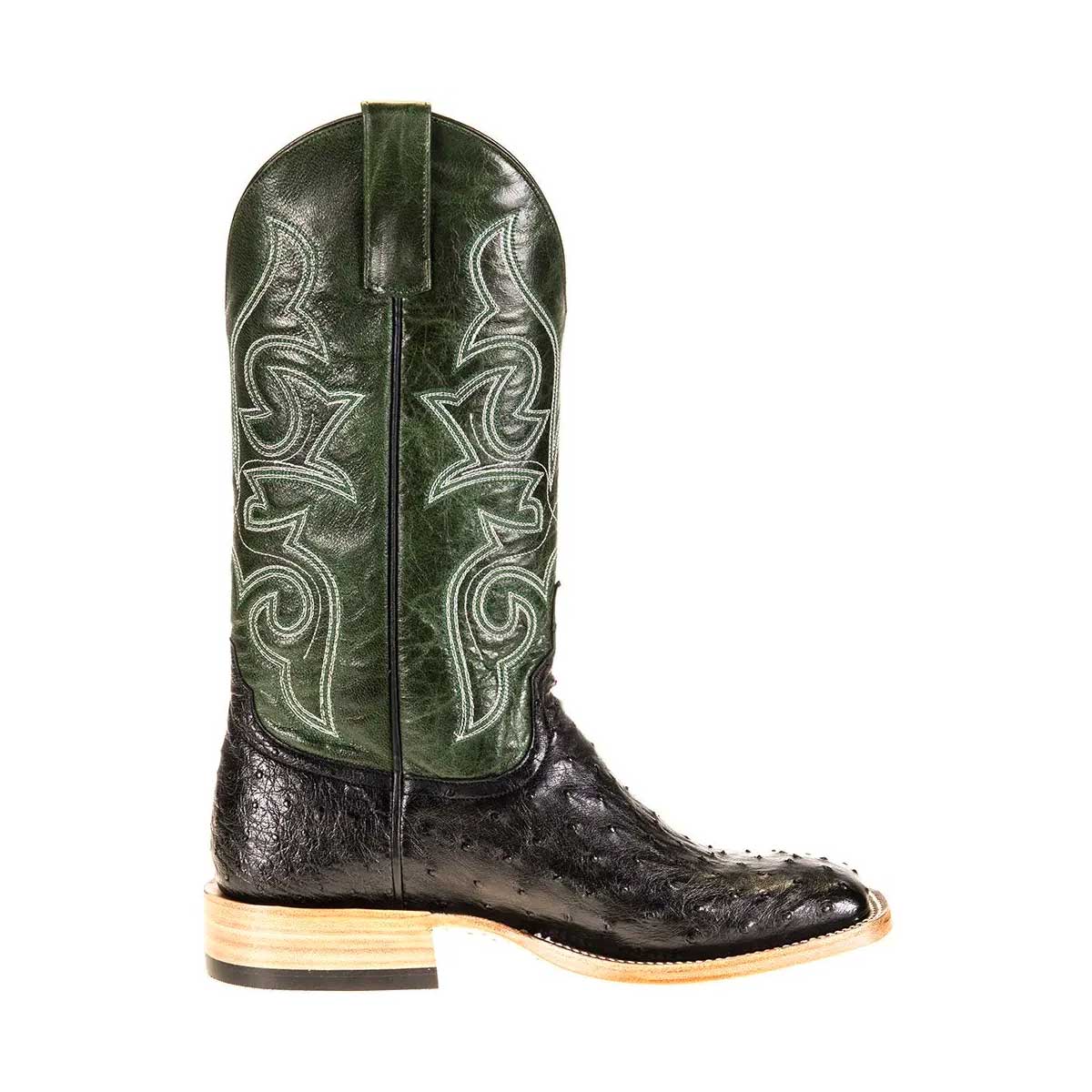 Horse Power Emerald Explosion Full Quill Ostrich Western Boot