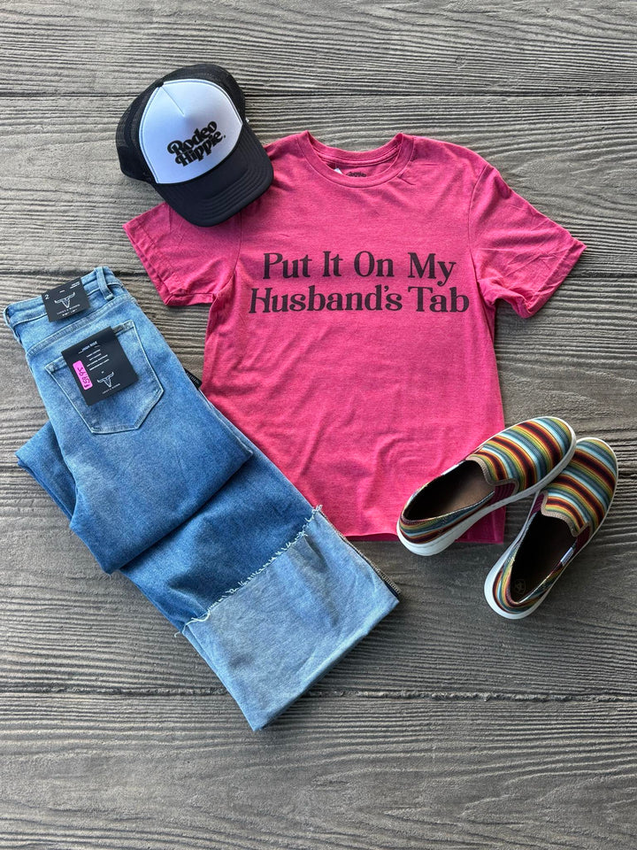 Bohemian Cowgirl Red Husband's Tab Tee