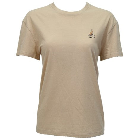 Hooey Women's Tan Ralls Rabbit Logo Tee