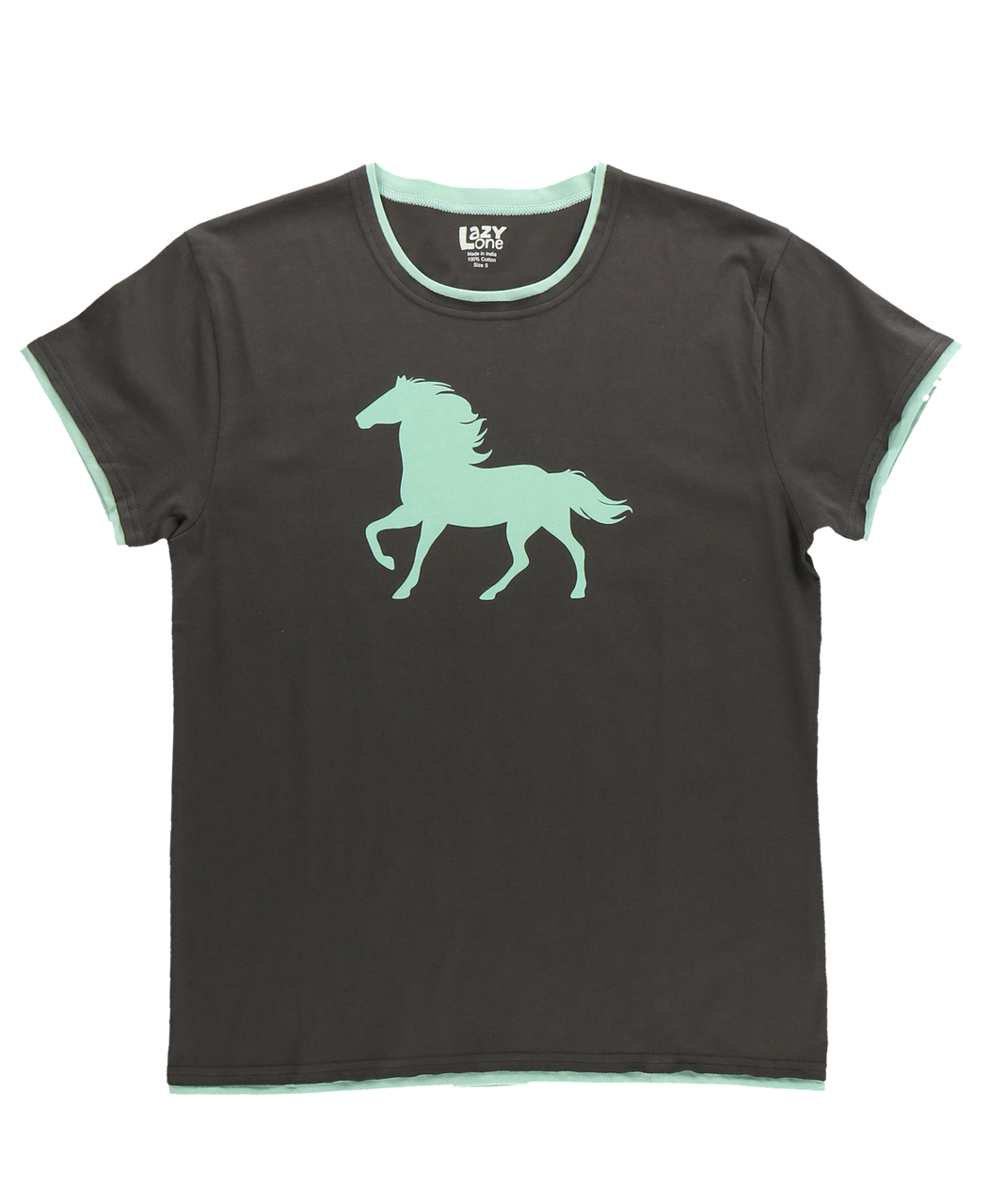 Lazy One Mint Horse Regular Fit PJ Tee