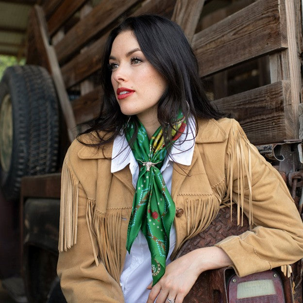 Fringe Scarves Kelly Green Hold Your Horses Scarf