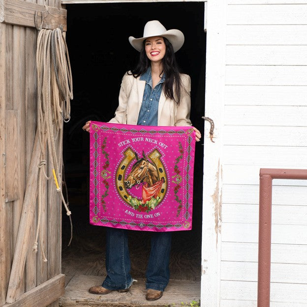 Fringe Scarves Hot Pink Hold Your Horses Scarf