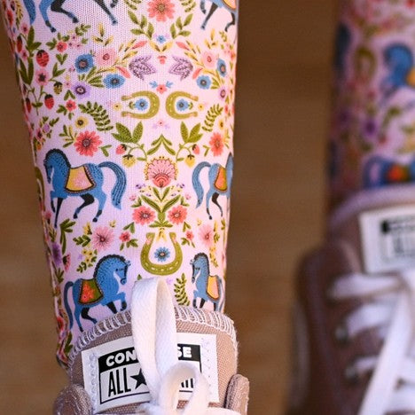 Dreamers & Schemers Horse Floral Pair and a Spare Socks