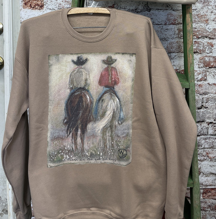 West 20 Tan Good Ole Days Sweatshirt