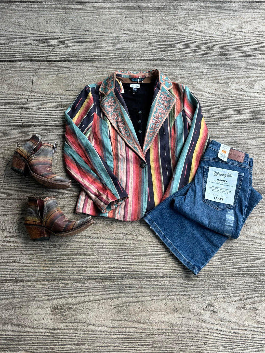 Fashion Express Women's Serape Blazer – West 20 Saddle