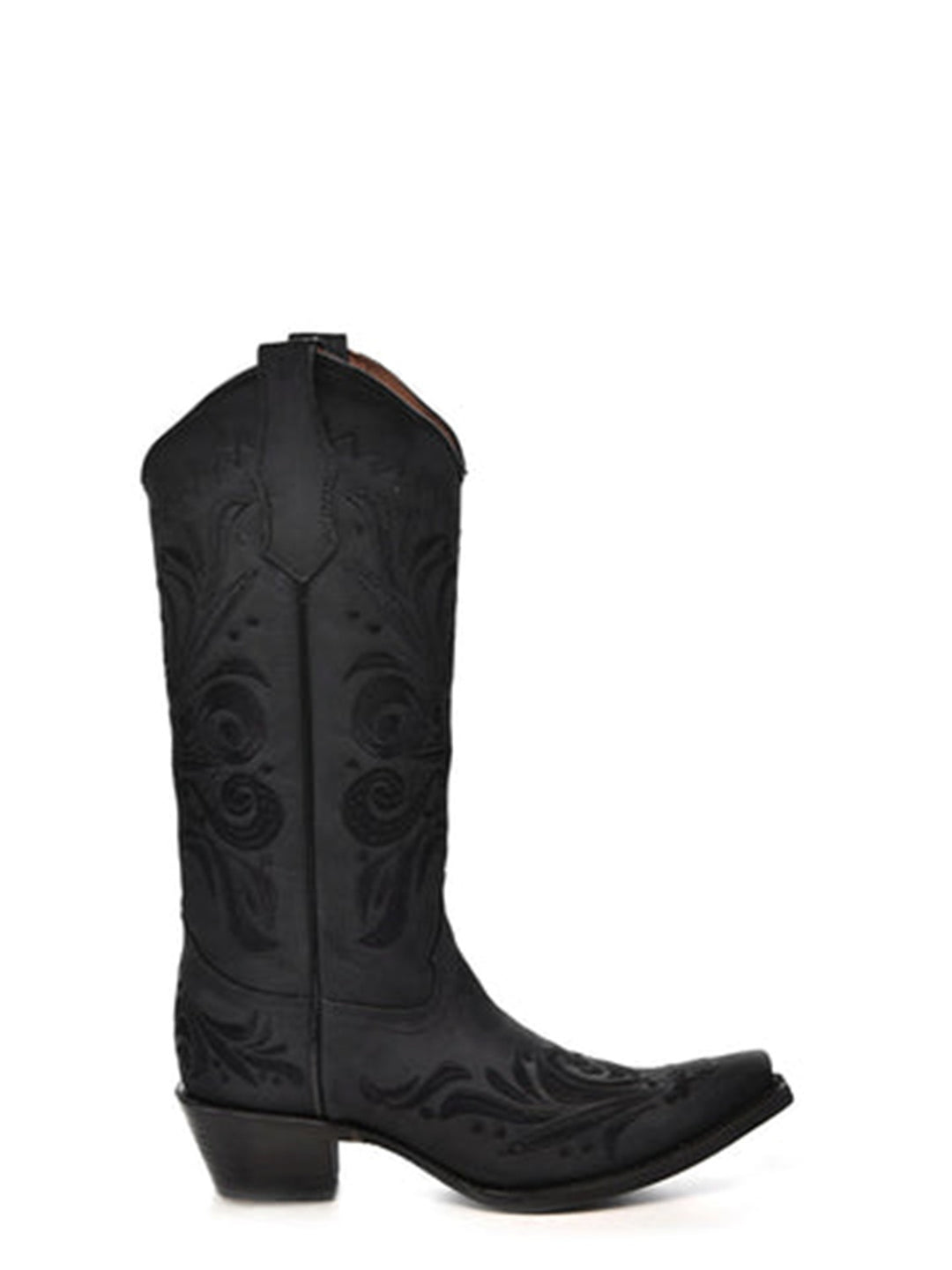 Corral Women's Embroidery Black Snip Toe Cowboy Boot