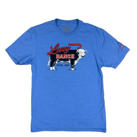 Lazy J Ranch Blue Beefmaker Short Sleeve Tee