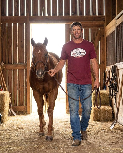 Lazy J Ranch Men's Red 1776 Short Sleeve Tee