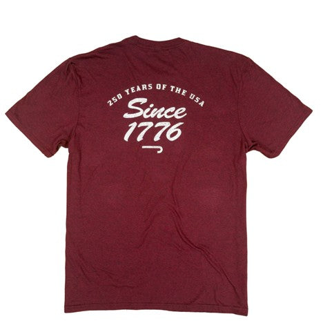 Lazy J Ranch Men's Red 1776 Short Sleeve Tee
