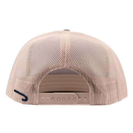 Lazy J Ranch Chambray & Tan Aztec Tribal Classic Rope Trucker Hat