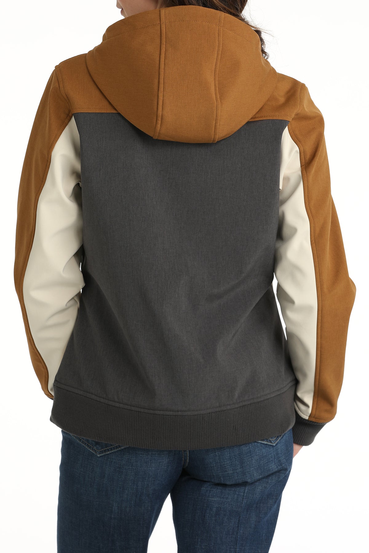 Cinch Women's Gold and Charcoal Bonded Hoodie – West 20