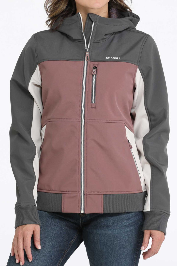 Cinch Women's Color Blocked Bonded Hoodie