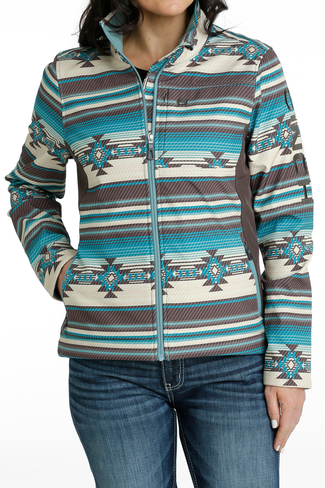 Cinch Women's Concealed Carry Aztec Green Bonded Jacket