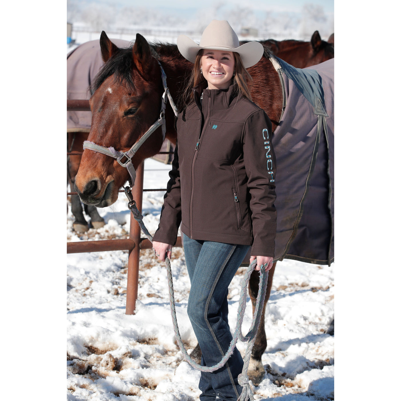 Cinch Women's Concealed Carry Brown Bonded Jacket