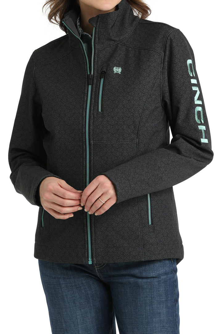 Cinch Women's Black and Teal Concealed Carry Jacket