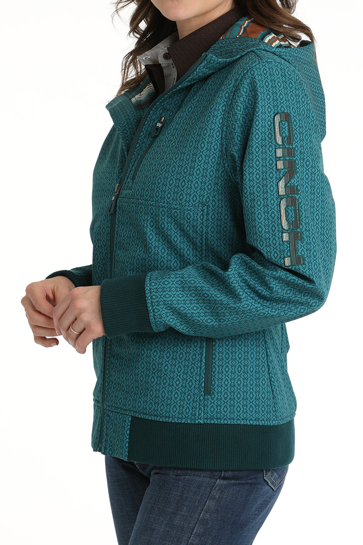 Cinch Women's Teal Bonded Hoodie