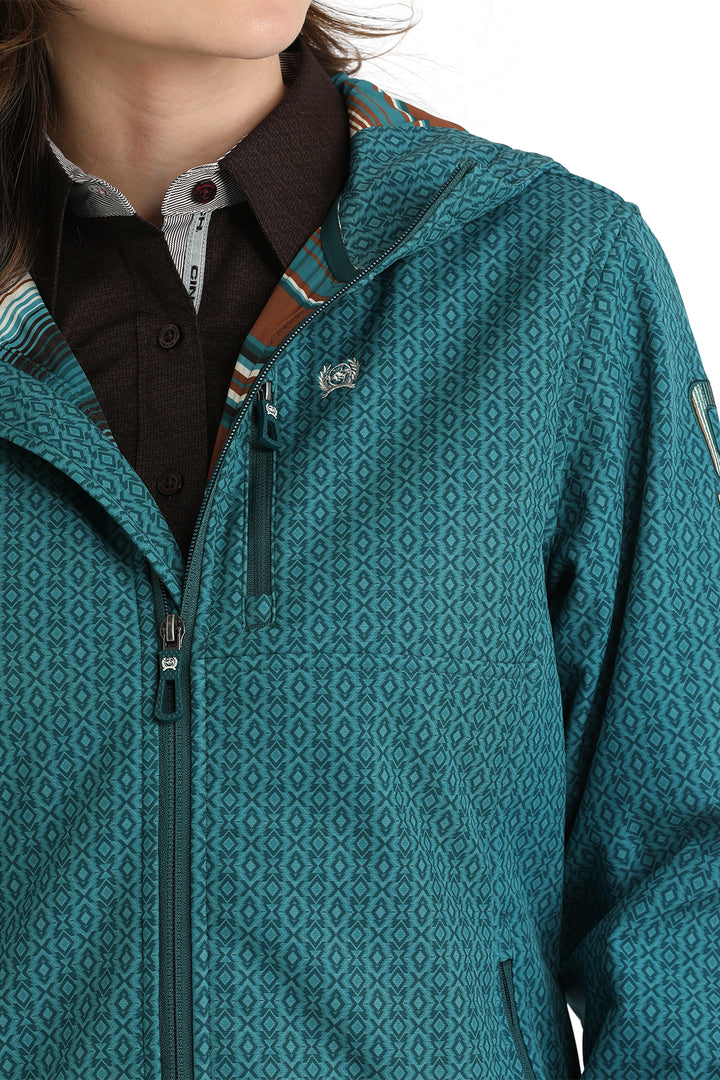 Cinch Women's Teal Bonded Hoodie