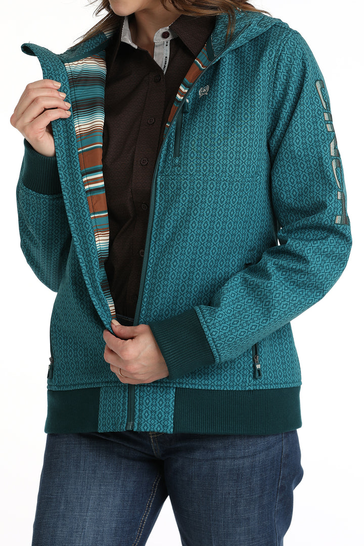 Cinch Women's Teal Bonded Hoodie