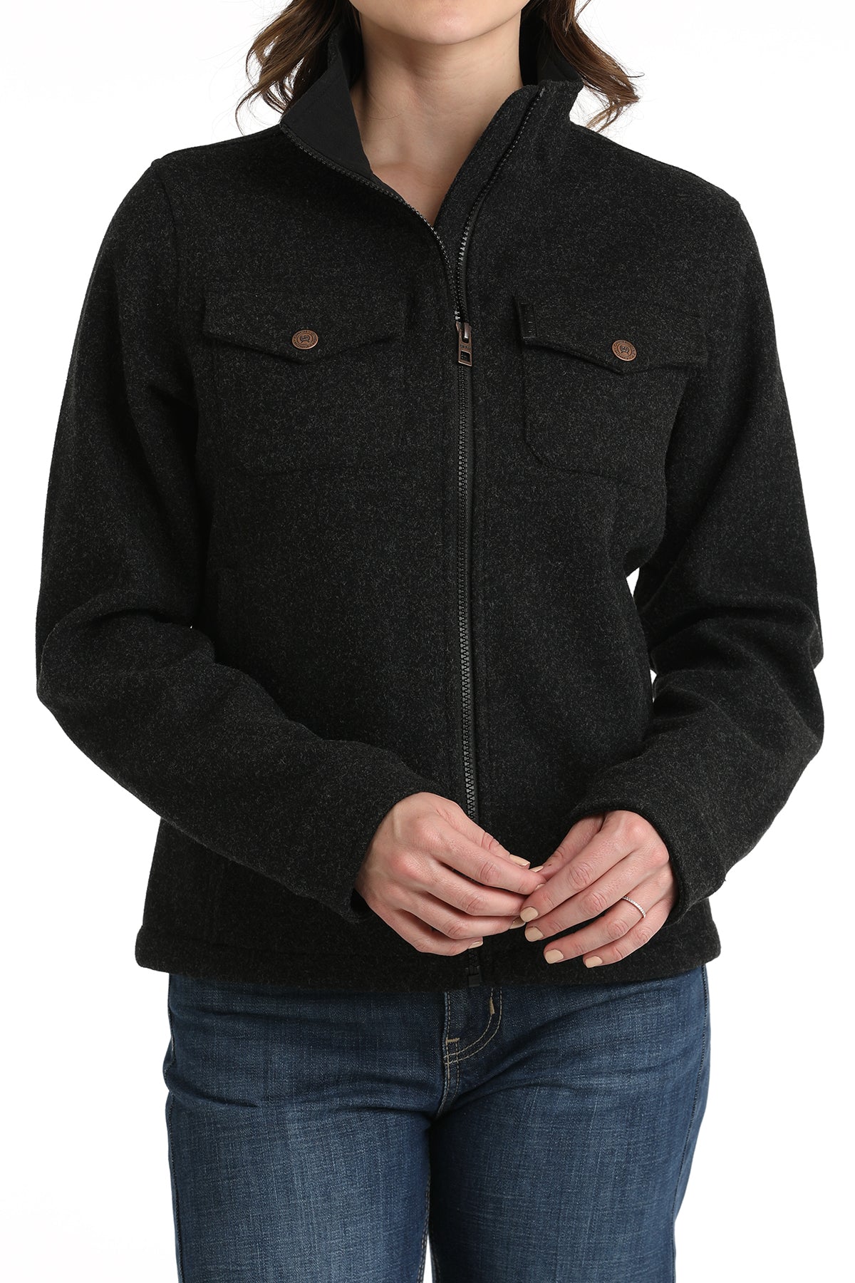 Cinch Women's Black Shirt Jacket – West 20 Saddle Co.