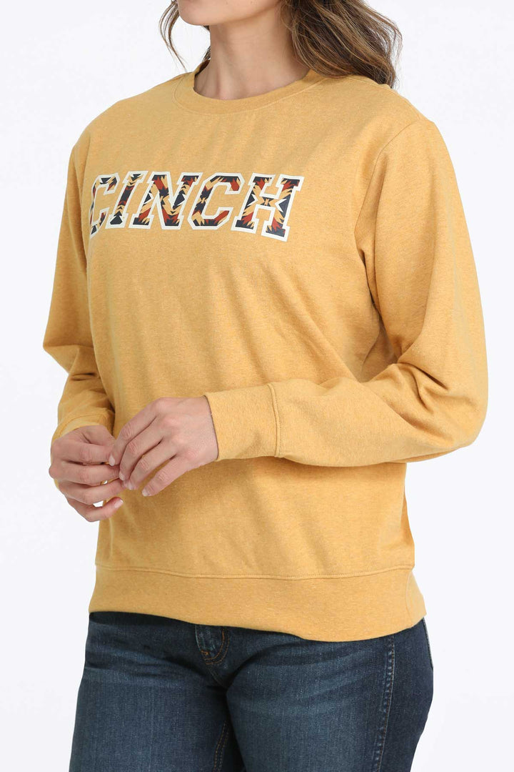 Cinch Women's Gold Logo Sweatshirt