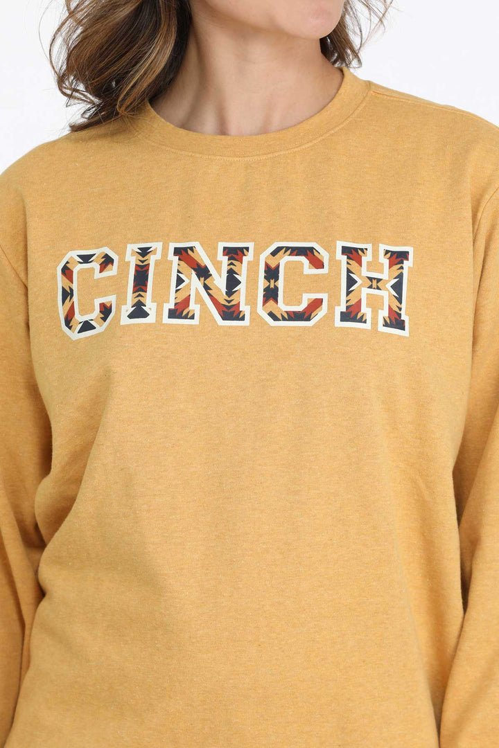 Cinch Women's Gold Logo Sweatshirt