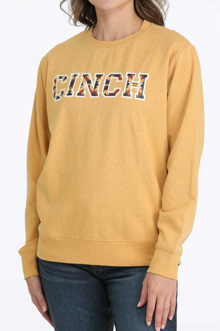 Cinch Women's Gold Logo Sweatshirt