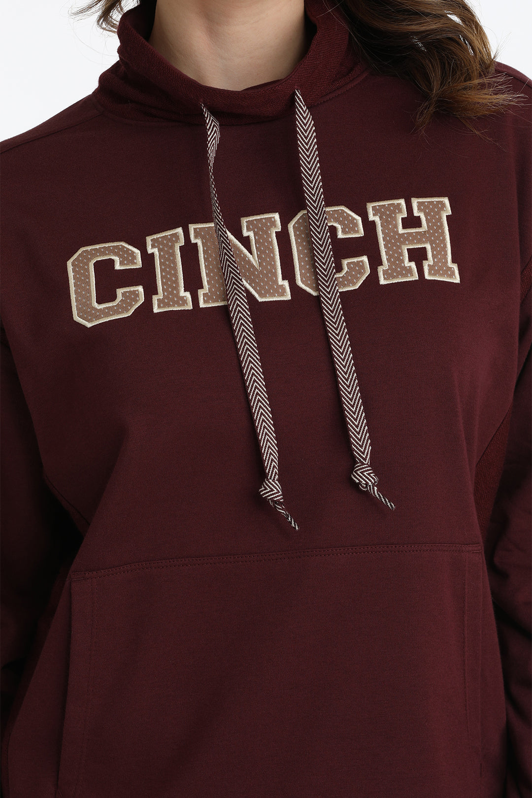 Cinch Women's Purple French Terry Hoodie - Main Image