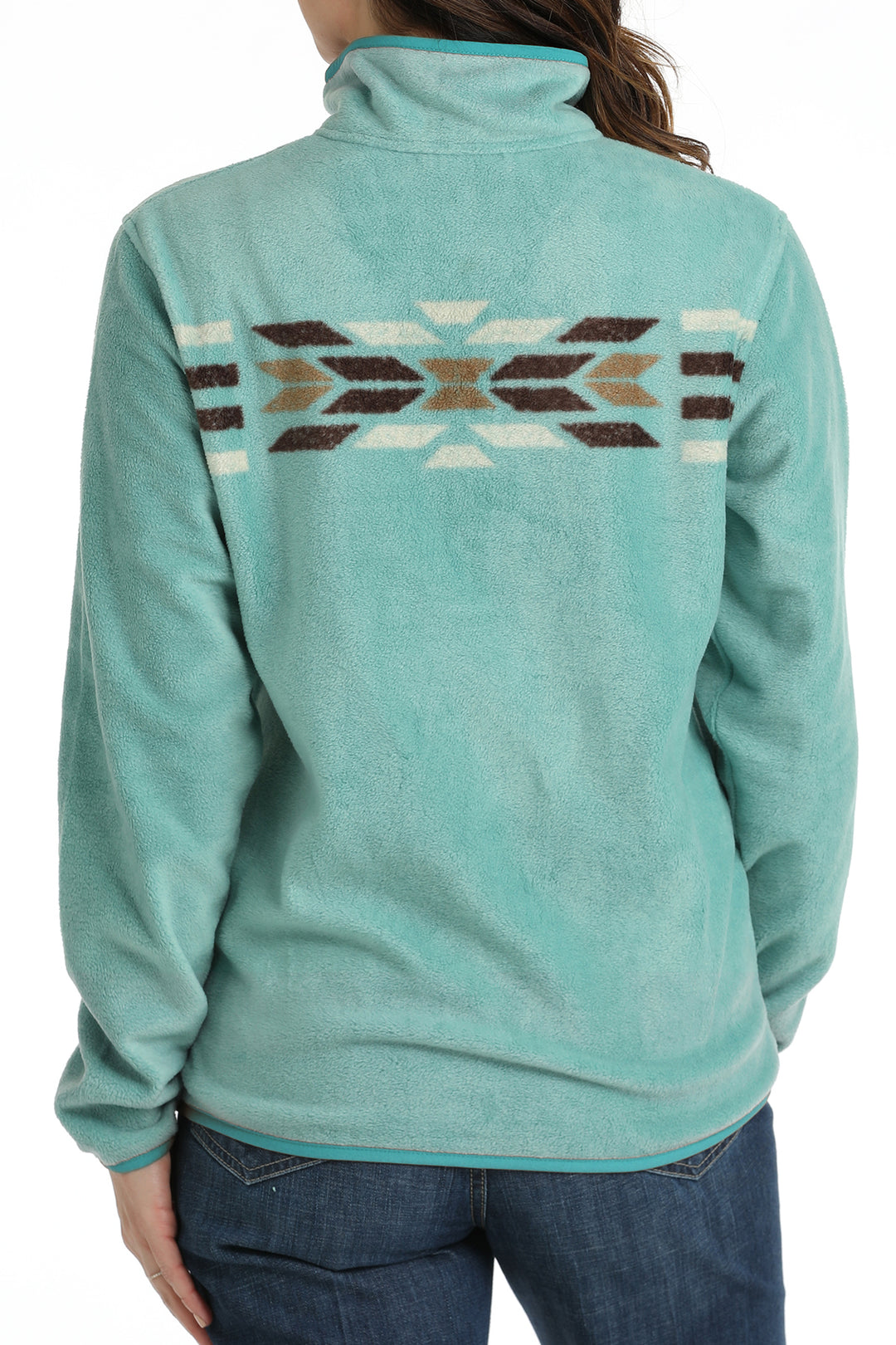 Cinch Women's Turquoise Fleece Pullover