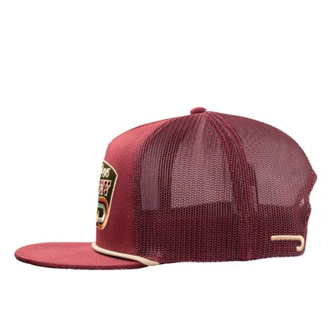 Lazy J Ranch Maroon Redford Classic Rope Trucker Hat