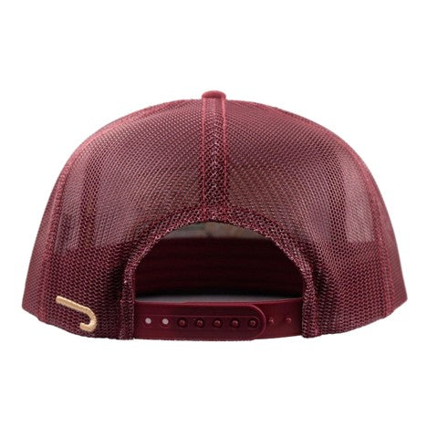 Lazy J Ranch Maroon Redford Classic Rope Trucker Hat