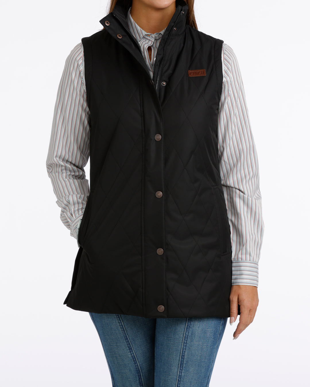 Cinch Women's Black Barn Vest