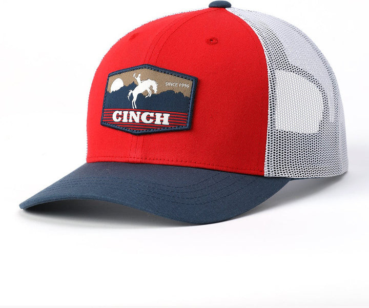 Cinch Men's Red Logo Ball Cap