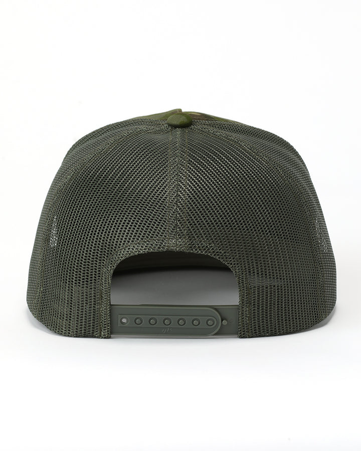 Cinch Olive Rural and Rogue FlexFit Trucker Cap