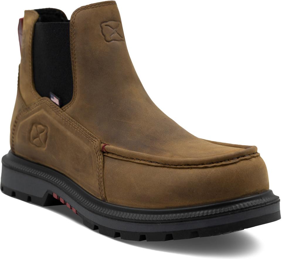 Twisted X Men's Brown & Black 6" Work Chelsea Boot