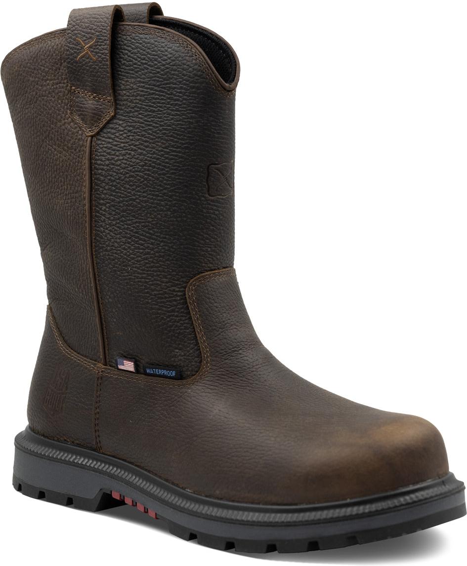 Twisted X Men's Dark Brown 11" Pull On Work Boots