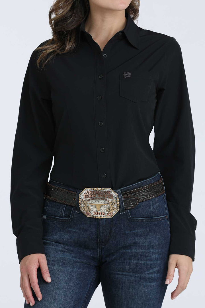 Cinch Women's Black ArenaFlex Button Down Shirt