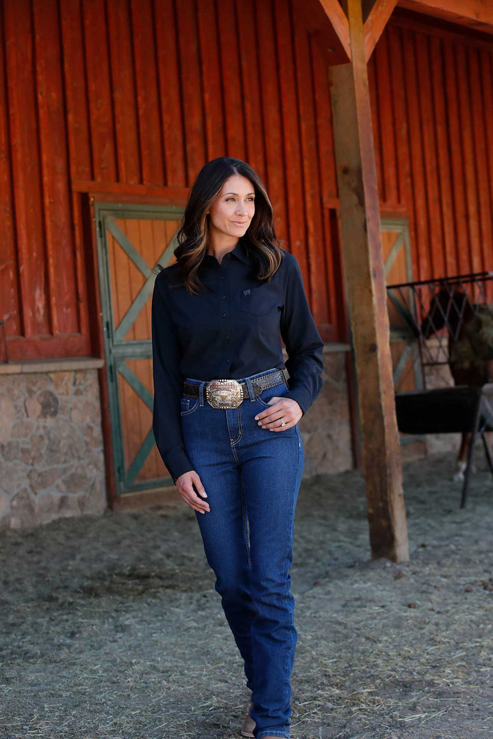 Cinch Women's Black ArenaFlex Button Down Shirt