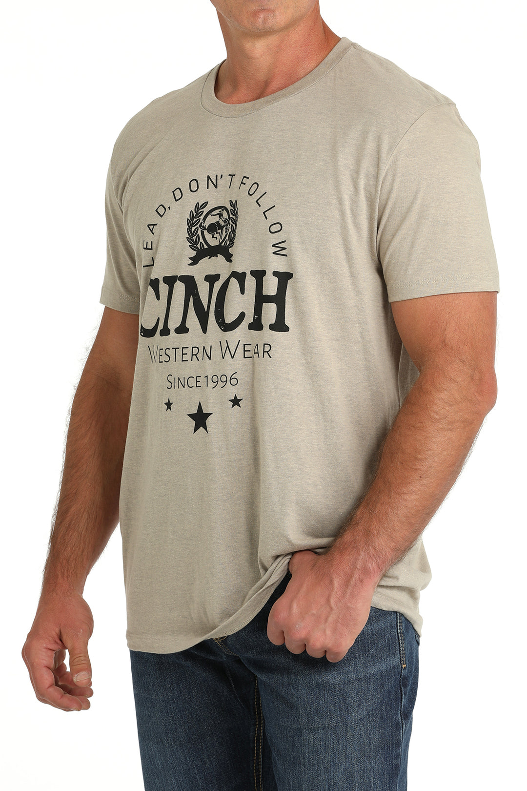 Cinch Men's Khaki Short Sleeve Tee