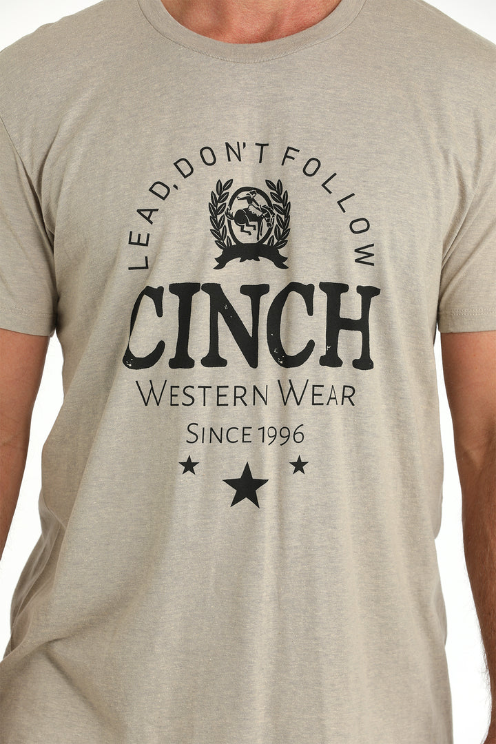 Cinch Men's Khaki Short Sleeve Tee