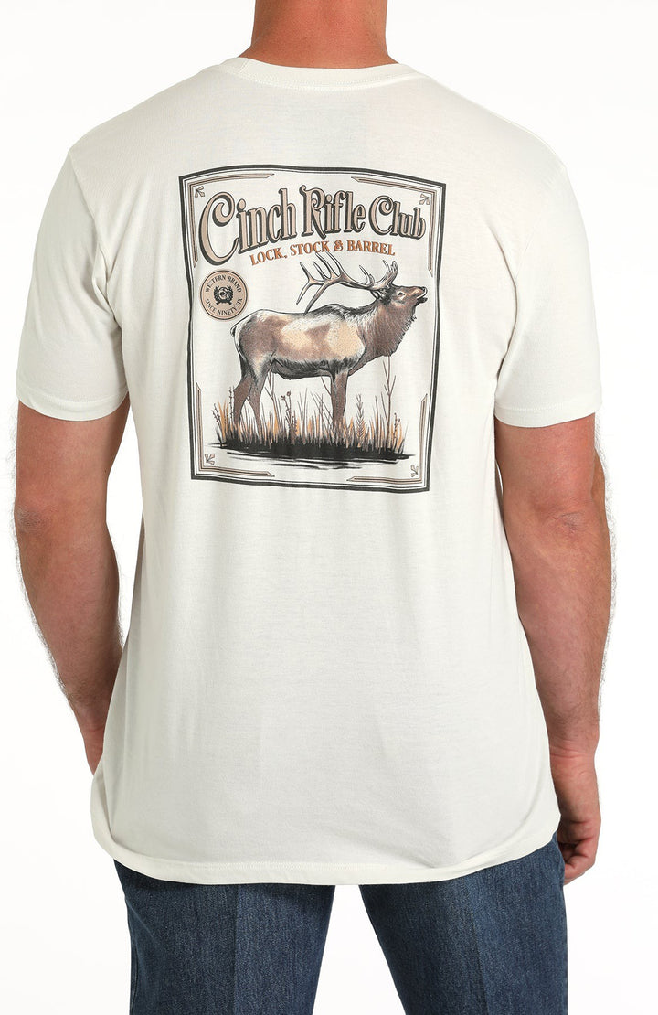 Cinch Men's White Rifle Club Tee