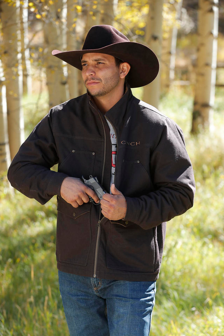 Cinch Men's Brown Concealed Carry Canvas Jacket