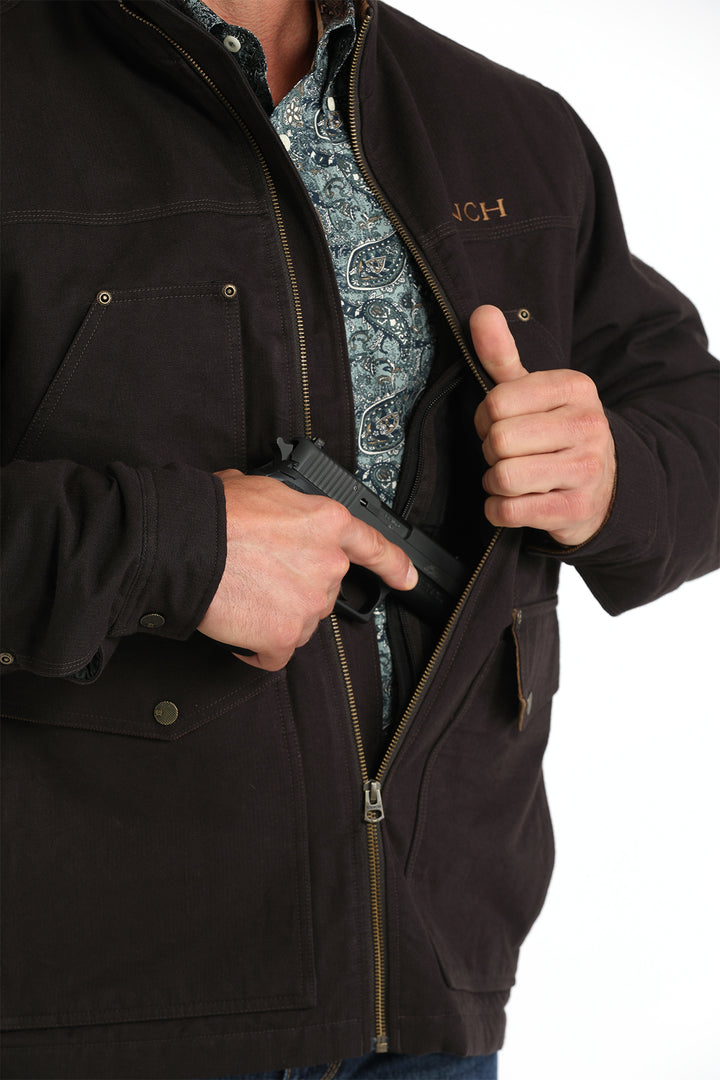 Cinch Men's Brown Concealed Carry Canvas Jacket