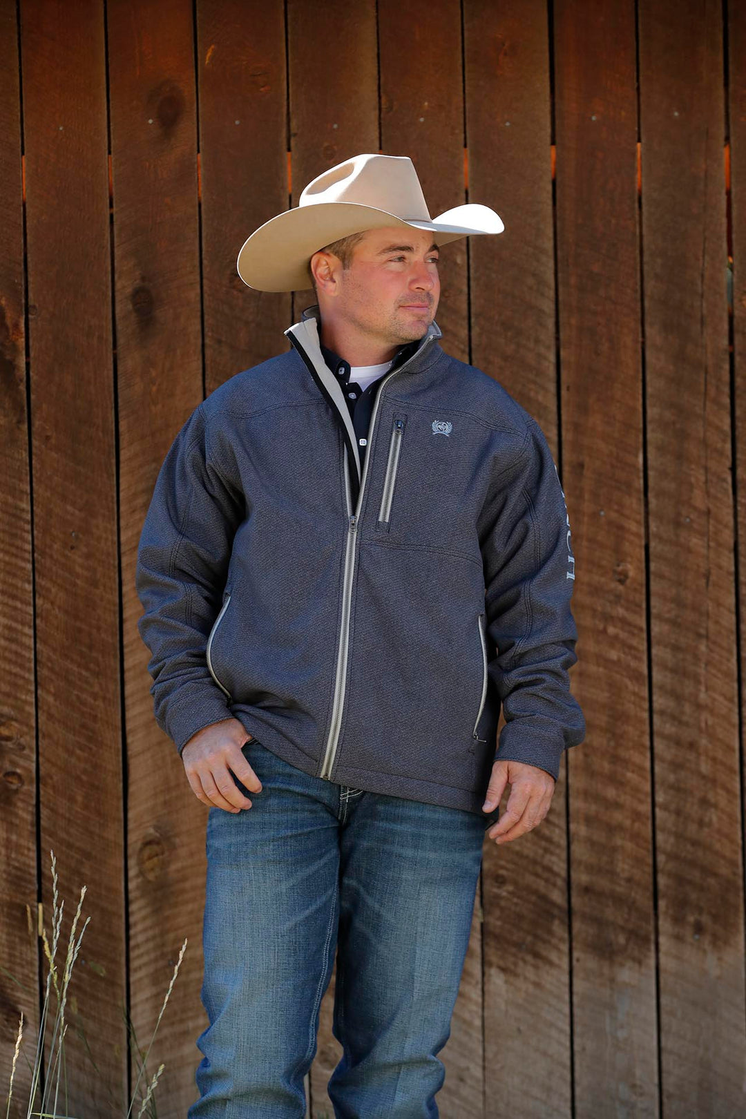 Cinch Men's Gray Concealed Carry Bonded Jacket