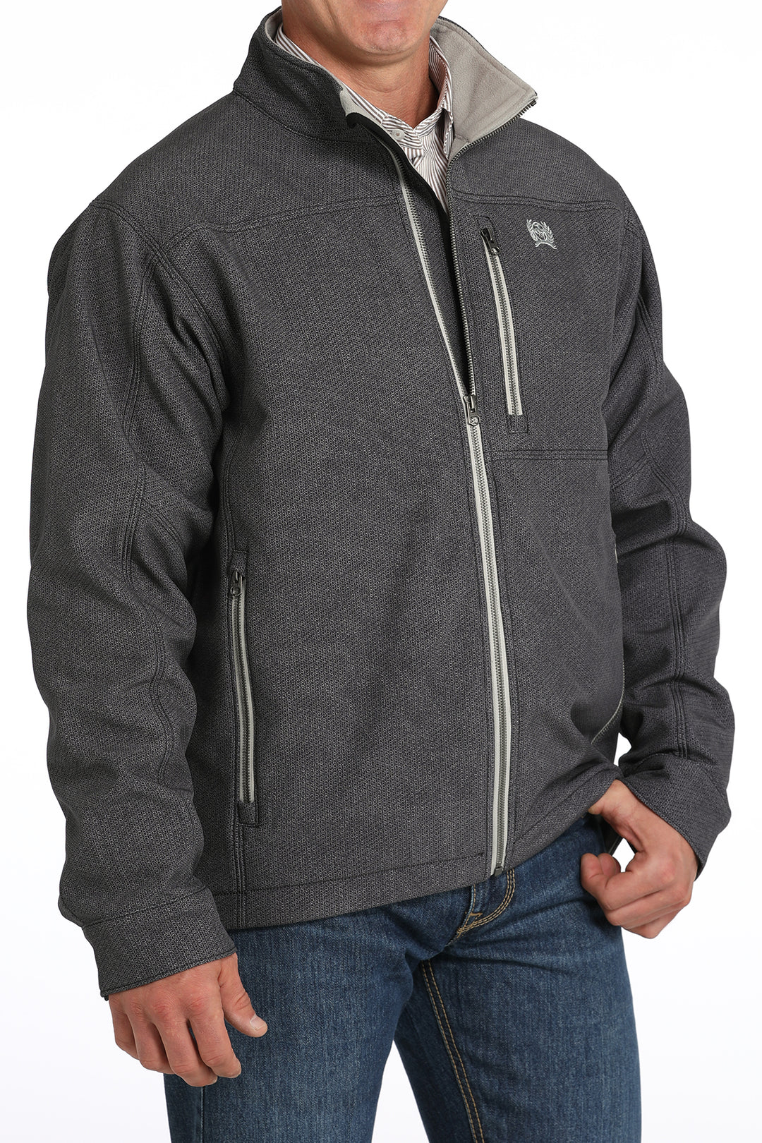 Cinch Men's Gray Concealed Carry Bonded Jacket