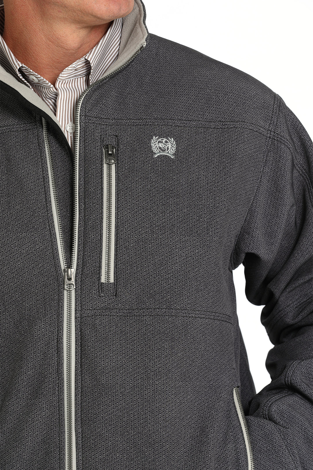 Cinch Men's Gray Concealed Carry Bonded Jacket