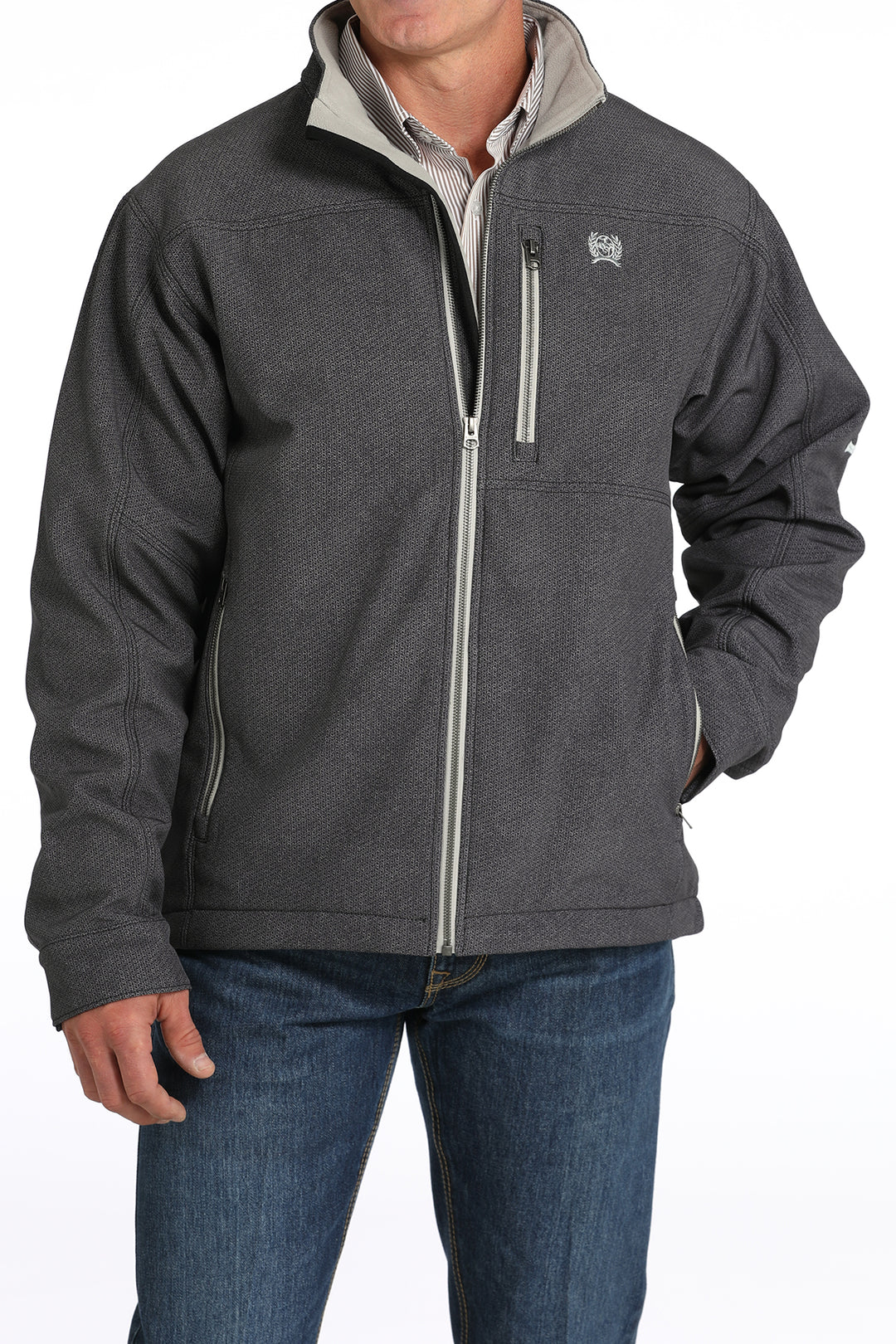 Cinch Men's Gray Concealed Carry Bonded Jacket