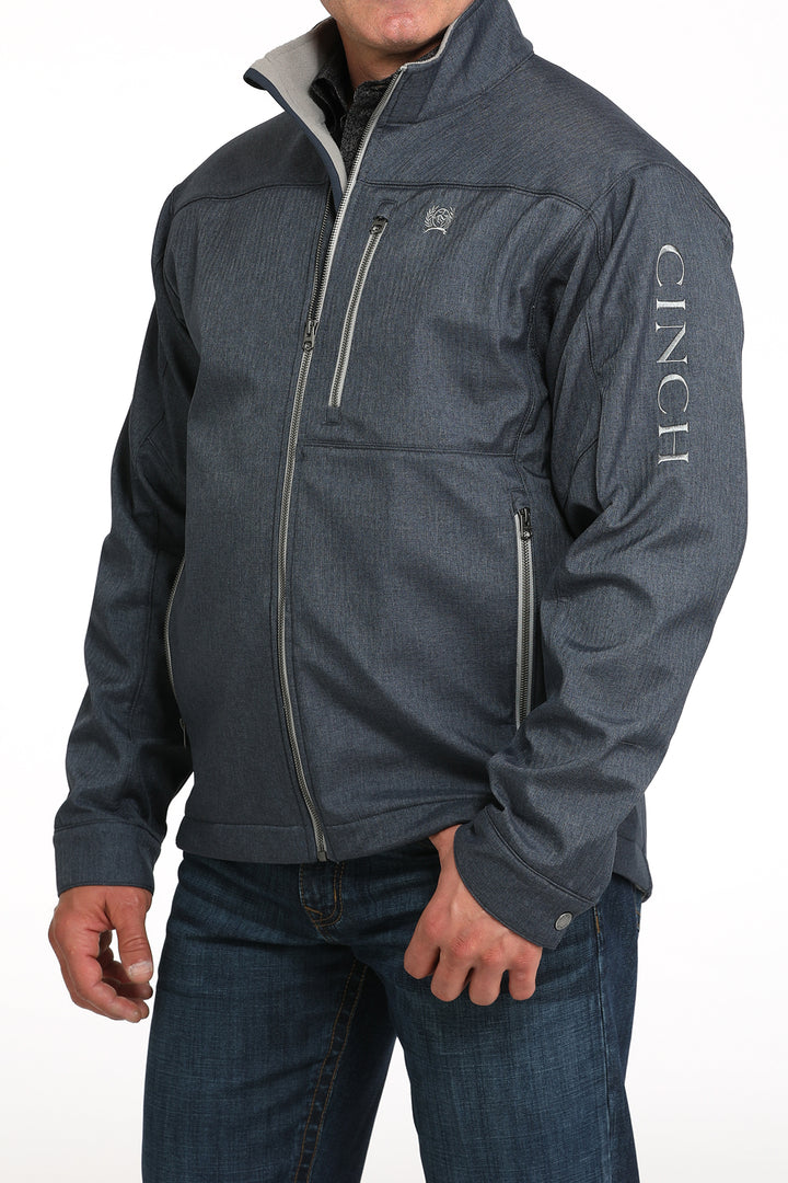 Cinch Men's Navy Concealed Carry Herringbone Bonded Jacket